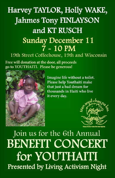Youthaiti 6th Annual Benefit Concert Poster